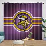 Charger l&#39;image dans la visionneuse de la galerie, Minnesota Vikings Curtains Blackout Window Drapes Room Decoration