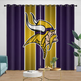 Charger l&#39;image dans la visionneuse de la galerie, Minnesota Vikings Curtains Blackout Window Drapes Room Decoration