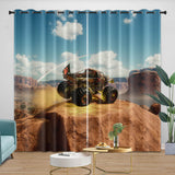 Charger l&#39;image dans la visionneuse de la galerie, Monster Jam Steel Titans Truck Curtains Blackout Window Drapes