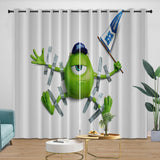 Laden Sie das Bild in den Galerie-Viewer, Monsters University Curtains Blackout Window Drapes Room Decoration