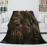 Load image into Gallery viewer, Mushroom House Blanket Flannel Throw Room Decoration