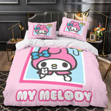 Laden Sie das Bild in den Galerie-Viewer, My Melody Bedding Set Pattern Quilt Duvet Cover Without Filler