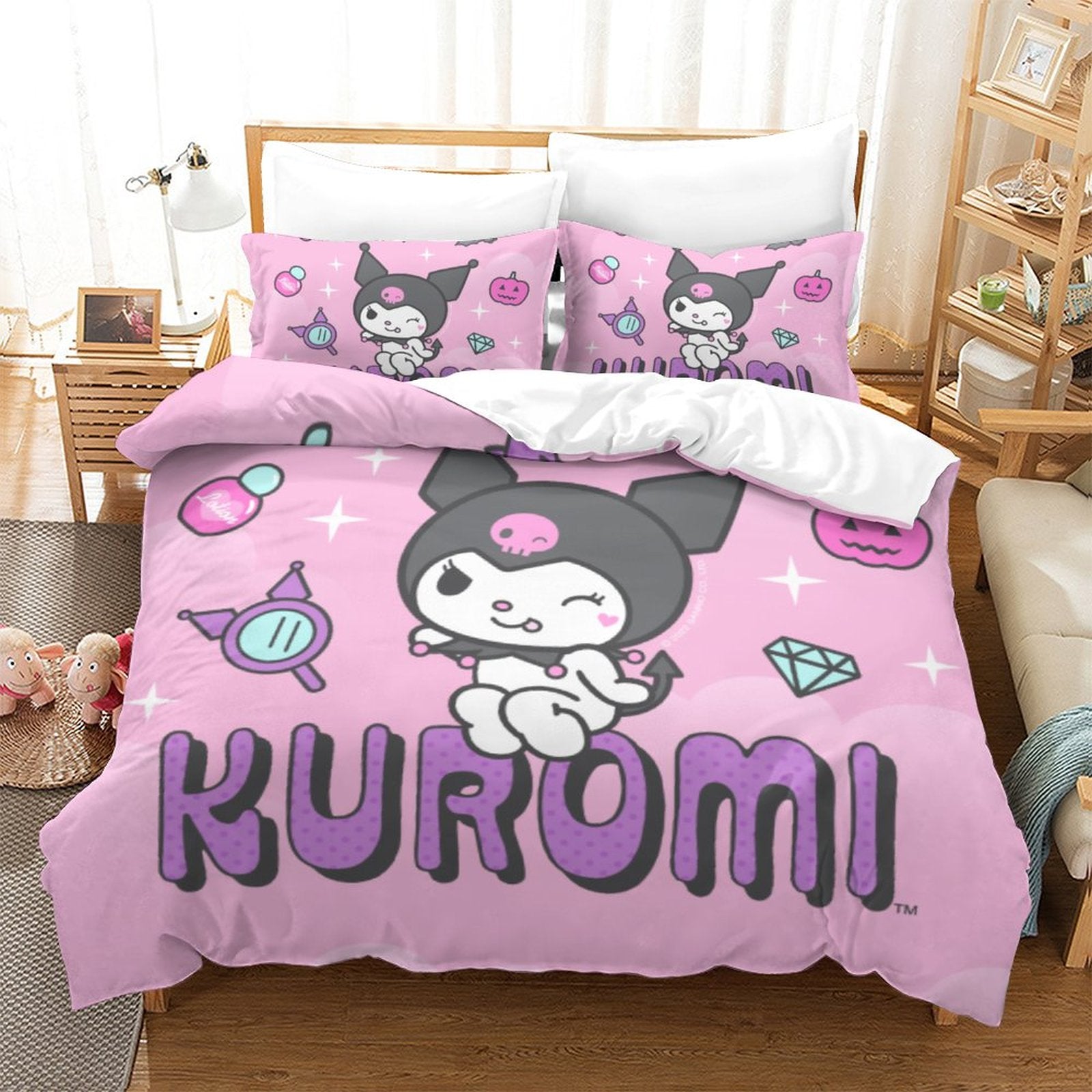 My Melody Kuromi Bedding Set Quilt Cover Without Filler – ebuycosuk