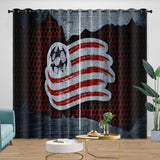 Laden Sie das Bild in den Galerie-Viewer, New England Revolution Curtains Blackout Window Drapes Room Decoration