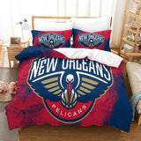 Charger l&#39;image dans la visionneuse de la galerie, New Orleans Pelicans Bedding Set Duvet Cover Without Filler