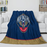 Laden Sie das Bild in den Galerie-Viewer, New Orleans Pelicans Blanket Flannel Fleece Throw Room Decoration