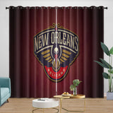 Carica l&#39;immagine nel visualizzatore Galleria, New Orleans Pelicans Curtains Blackout Window Drapes Room Decoration