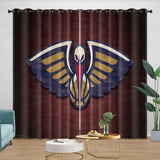 Carica l&#39;immagine nel visualizzatore Galleria, New Orleans Pelicans Curtains Blackout Window Drapes Room Decoration