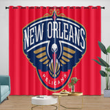 Carica l&#39;immagine nel visualizzatore Galleria, New Orleans Pelicans Curtains Blackout Window Drapes Room Decoration