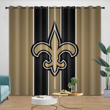 Carica l&#39;immagine nel visualizzatore Galleria, New Orleans Saints Curtains Blackout Window Drapes Room Decoration