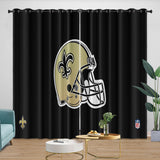 Carica l&#39;immagine nel visualizzatore Galleria, New Orleans Saints Curtains Blackout Window Drapes Room Decoration