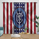 Charger l&#39;image dans la visionneuse de la galerie, New York City FC Curtains Blackout Window Drapes Room Decoration