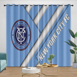 Charger l&#39;image dans la visionneuse de la galerie, New York City FC Curtains Blackout Window Drapes Room Decoration