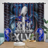 Load image into Gallery viewer, New York Giants Curtains Blackout Window Drapes Room Decoration