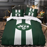 Charger l&#39;image dans la visionneuse de la galerie, New York Jets Bedding Set Duvet Cover Without Filler