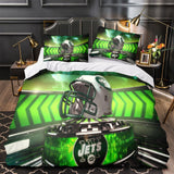 Charger l&#39;image dans la visionneuse de la galerie, New York Jets Bedding Set Duvet Cover Without Filler