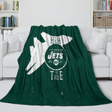 Charger l&#39;image dans la visionneuse de la galerie, New York Jets Blanket Flannel Fleece Throw Room Decoration