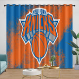 Charger l&#39;image dans la visionneuse de la galerie, New York Knicks Curtains Blackout Window Drapes Room Decoration