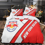 Carica l&#39;immagine nel visualizzatore Galleria, New York Red Bulls Bedding Set Duvet Cover Without Filler