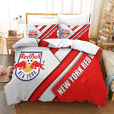 Carica l&#39;immagine nel visualizzatore Galleria, New York Red Bulls Bedding Set Duvet Cover Without Filler