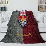 Charger l&#39;image dans la visionneuse de la galerie, New York Red Bulls Blanket Flannel Fleece Throw Room Decoration