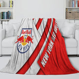 Charger l&#39;image dans la visionneuse de la galerie, New York Red Bulls Blanket Flannel Fleece Throw Room Decoration