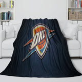 Laden Sie das Bild in den Galerie-Viewer, Oklahoma City Thunder Blanket Flannel Fleece Throw Room Decoration