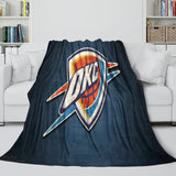 Laden Sie das Bild in den Galerie-Viewer, Oklahoma City Thunder Blanket Flannel Fleece Throw Room Decoration