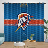 Charger l&#39;image dans la visionneuse de la galerie, Oklahoma City Thunder Curtains Blackout Window Drapes Room Decoration