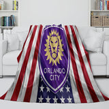 Laden Sie das Bild in den Galerie-Viewer, Orlando City SC Blanket Flannel Fleece Throw Room Decoration