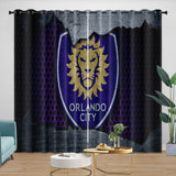 Laden Sie das Bild in den Galerie-Viewer, Orlando City SC Curtains Blackout Window Drapes Room Decoration