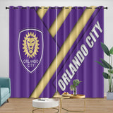 Laden Sie das Bild in den Galerie-Viewer, Orlando City SC Curtains Blackout Window Drapes Room Decoration