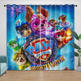 Charger l&#39;image dans la visionneuse de la galerie, Paw Patrol The Mighty Movie Curtains Pattern Blackout Window Drapes