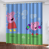 Laden Sie das Bild in den Galerie-Viewer, Peppa Pig Curtains Kids Blackout Window Drapes