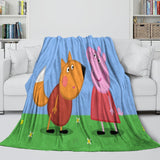 Load image into Gallery viewer, Peppa Pig Freddie Fox Blanket Pattern Flannel Throw Room Decoration