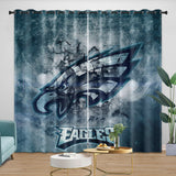 Carica l&#39;immagine nel visualizzatore Galleria, Philadelphia Eagles Curtains Blackout Window Drapes Room Decoration