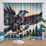 Carica l&#39;immagine nel visualizzatore Galleria, Philadelphia Eagles Curtains Blackout Window Drapes Room Decoration