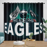 Carica l&#39;immagine nel visualizzatore Galleria, Philadelphia Eagles Curtains Blackout Window Drapes Room Decoration