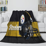 Charger l&#39;image dans la visionneuse de la galerie, Pittsburgh Steelers Blanket Flannel Fleece Throw Room Decoration