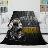 Charger l&#39;image dans la visionneuse de la galerie, Pittsburgh Steelers Blanket Flannel Fleece Throw Room Decoration