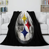 Charger l&#39;image dans la visionneuse de la galerie, Pittsburgh Steelers Blanket Flannel Fleece Throw Room Decoration