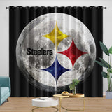 Charger l&#39;image dans la visionneuse de la galerie, Pittsburgh Steelers Curtains Blackout Window Drapes Room Decoration