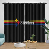 Charger l&#39;image dans la visionneuse de la galerie, Pittsburgh Steelers Curtains Blackout Window Drapes Room Decoration