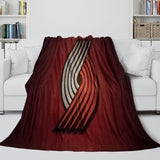 Carica l&#39;immagine nel visualizzatore Galleria, Portland Trail Blazers Blanket Flannel Fleece Throw Room Decoration