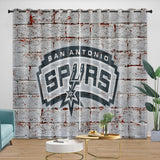 Load image into Gallery viewer, San Antonio Spurs Curtains Blackout Window Drapes Room Decoration