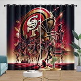 Laden Sie das Bild in den Galerie-Viewer, San Francisco 49ers Curtains Blackout Window Drapes Room Decoration