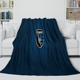 Laden Sie das Bild in den Galerie-Viewer, San Jose Earthquakes Blanket Flannel Fleece Throw Room Decoration