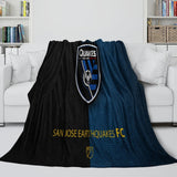 Laden Sie das Bild in den Galerie-Viewer, San Jose Earthquakes Blanket Flannel Fleece Throw Room Decoration