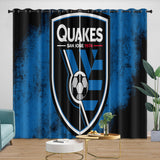 Carica l&#39;immagine nel visualizzatore Galleria, San Jose Earthquakes Curtains Blackout Window Drapes Room Decoration