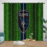 Carica l&#39;immagine nel visualizzatore Galleria, San Jose Earthquakes Curtains Blackout Window Drapes Room Decoration